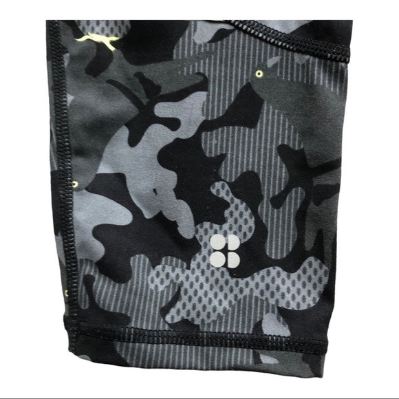Sweaty Betty The Power Camo Pigeon Print 7/8 Leggings Small - Picture 10 of 15